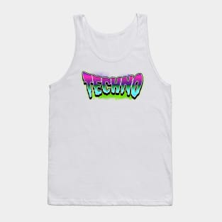 TECHNO  - Toxic Slime (pink/purple/lime) Tank Top